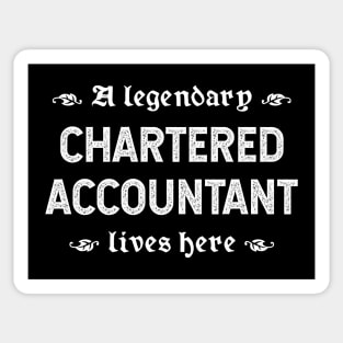 A Legendary Chartered Accountant Lives Here Sticker